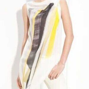 Helmut Lang Silk Asymmetrical Blouse Size L